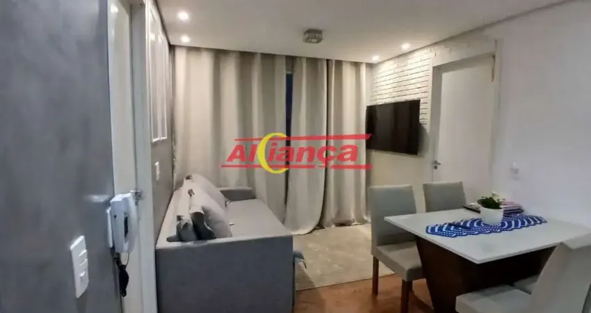 Apartamento com 2 dormitórios à venda, 37m² - vila das bandeiras - guarulhos/sp