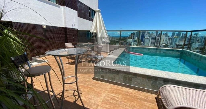 Itaigara, Cobertura Duplex 4 suítes com 322 m² e 5 vagas de garagem.