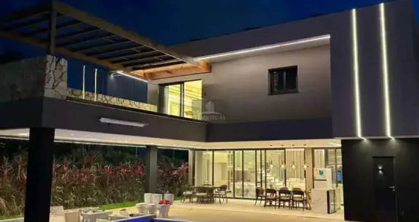 Venda Casa de Alto Luxo ALPHAVILLE 2 Salvador - Residência de Luxo com 5 Suítes, Varanda Gourmet, Piscina e Sala de Cinema.