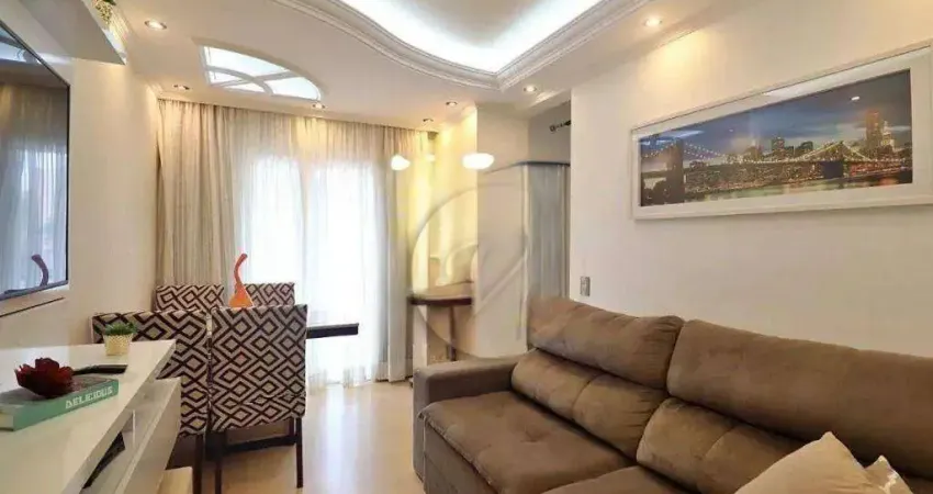 Apartamento com 2 dormitórios para alugar, 56 m² por R$ 2.984,00/mês - Vila Guiomar - Santo André/SP