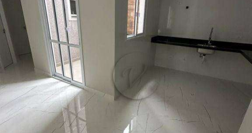 Apartamento com 2 dormitórios à venda, 58 m² por R$ 405.000,00 - Vila Linda - Santo André/SP