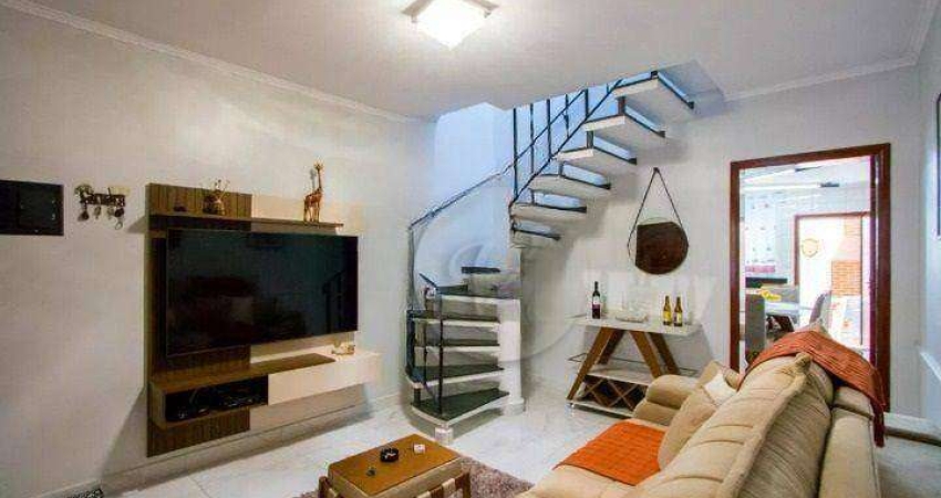 Sobrado com 2 dormitórios, 123 m² - venda por R$ 750.000,00 ou aluguel por R$ 4.228,00/mês - Vila Bastos - Santo André/SP