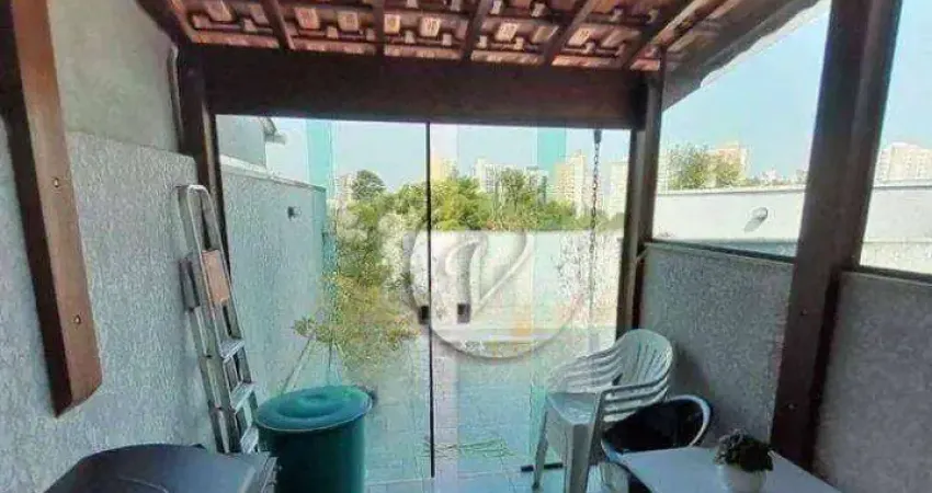 Cobertura com 2 dormitórios para alugar, 92 m² por R$ 3.110,00/mês - Vila Alpina - Santo André/SP