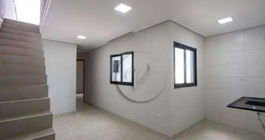 Cobertura com 2 dormitórios, 100 m² - venda por R$ 430.000,00 ou aluguel por R$ 3.370,25/mês - Vila Helena - Santo André/SP