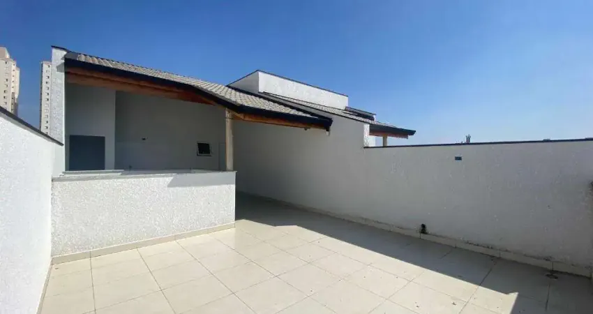 Cobertura com 2 dormitórios à venda, 104 m² por r$ 450.000,00 - vila pires - santo andré/sp