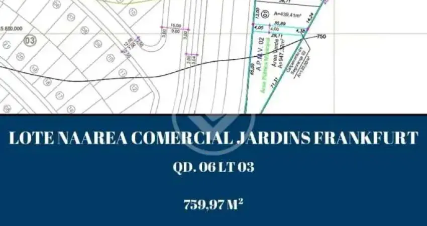 Terreno à venda na Avenida Frankfurt, S/N, Jardins Frankfurt, Senador Canedo