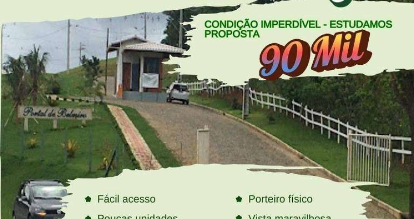 Terreno à venda, 1000 m² por R$ 90.000,00 - Belmiro Braga - Belmiro Braga/MG
