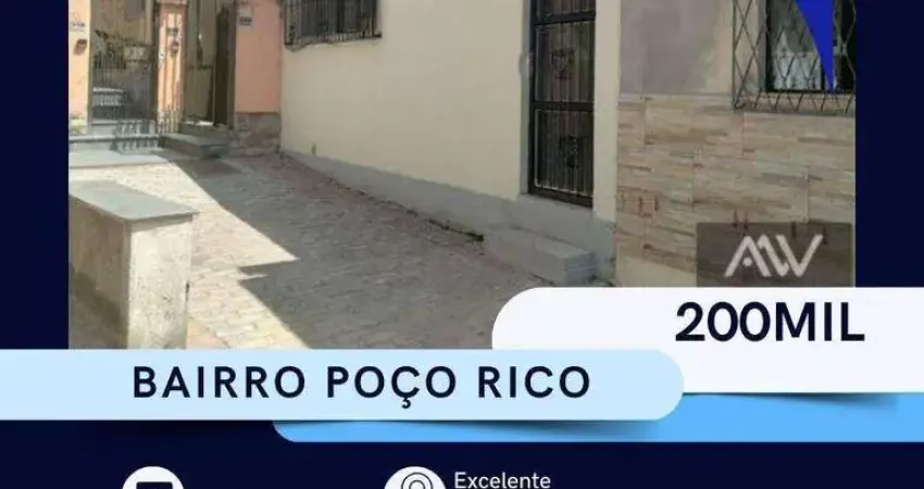 Casa com 2 dormitórios à venda, 77 m² por R$ 200.000,00 - Poço Rico - Juiz de Fora/MG