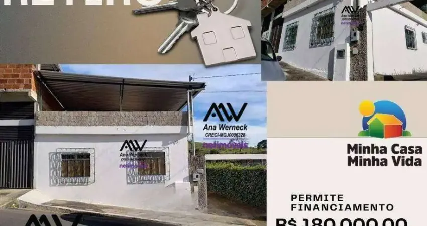 Casa com 2 dormitórios à venda, 79 m² por r$ 180.000,00 - retiro - juiz de fora/mg