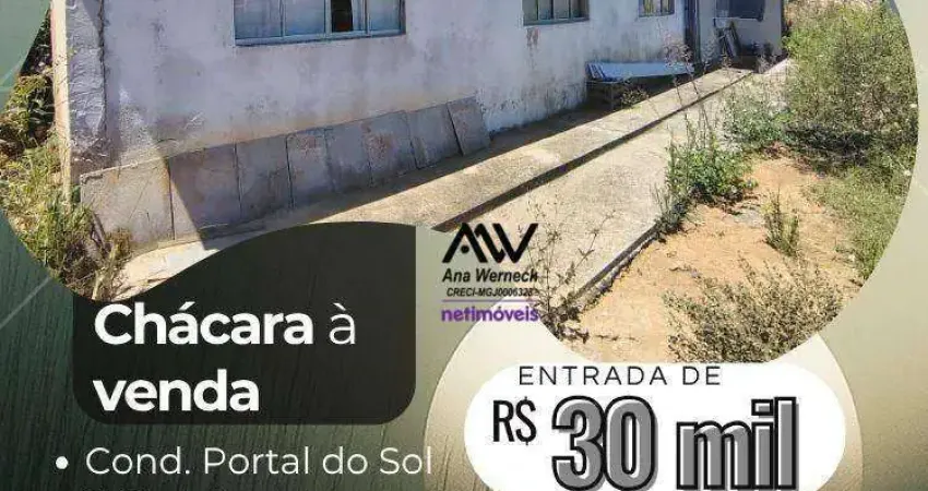 Chácara com 2 dormitórios à venda, 649 m² por r$ 30 mil de entrada - chácara - chácara/mg
