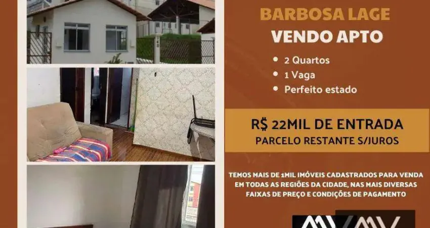 Apartamento com 2 dormitórios à venda, 45 m² por R$ 22.000 DE ENTRADA - Barbosa Lage - Juiz de Fora/MG