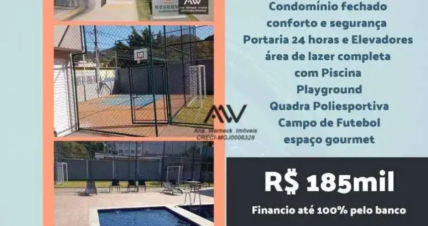 Apartamento com 2 dormitórios à venda, 50 m² por R$ 185.000,00 - Bandeirantes - Juiz de Fora/MG