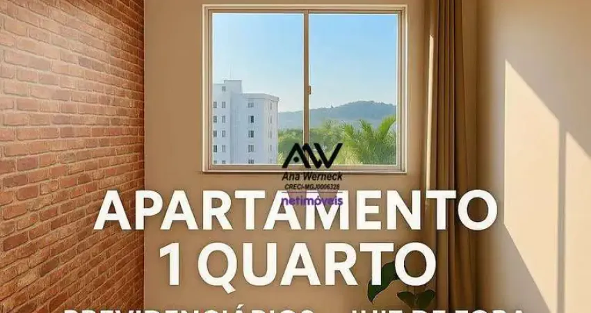 Apartamento com 1 dormitório à venda, 44 m² por r$ 125.000,00 - previdenciários - juiz de fora/mg