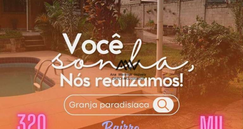 Chácara com 3 dormitórios à venda, 870 m² por R$ 320.000,00 - Igrejinha - Juiz de Fora/MG