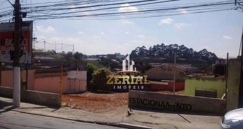 Terreno para alugar, 1765 m² por R$ 21.076,80/mês - Campestre - Santo André/SP