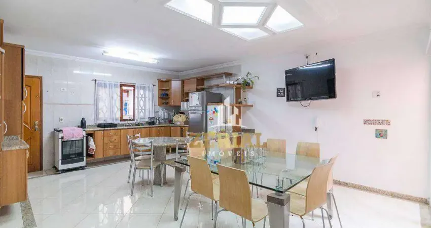 Sobrado com 3 dormitórios para alugar, 215 m² por r$ 9.010,00/mês - olímpico - são caetano do sul/sp