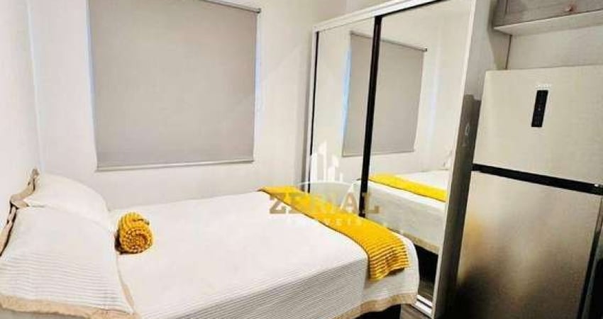 Studio com 1 dormitório para alugar, 19 m² por R$ 2.860,00/mês - Barcelona - São Caetano do Sul/SP
