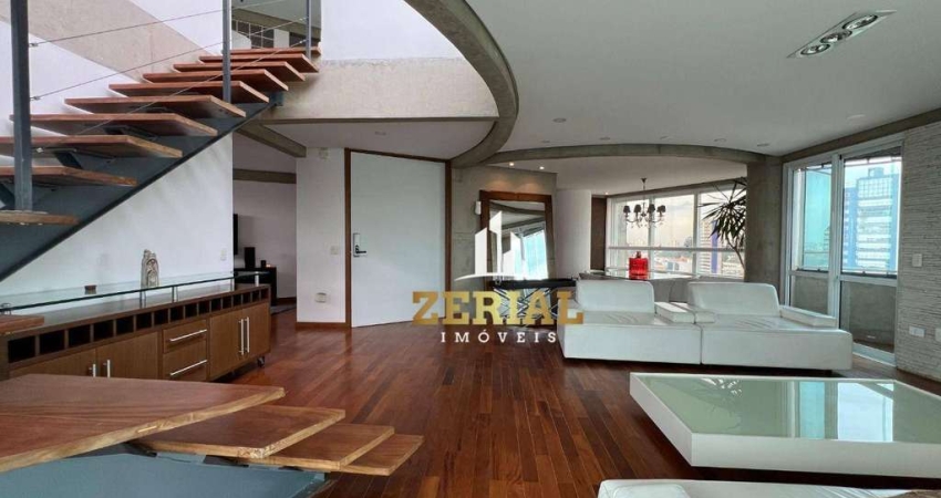 Cobertura com 5 dormitórios, 414 m² - venda por R$ 3.500.000,00 ou aluguel por R$ 17.716,00/mês - Jardim - Santo André/SP
