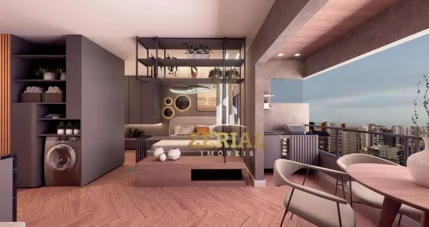 Apartamento com 1 dormitório à venda, 44 m² por R$ 642.047,38 - Jardim - Santo André/SP