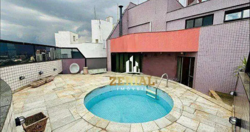 Cobertura à venda, 672 m² por r$ 5.195.000,00 - santa paula - são caetano do sul/sp