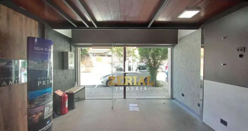 Salão para alugar, 33 m² por r$ 2.063,00/mês - santa paula - são caetano do sul/sp