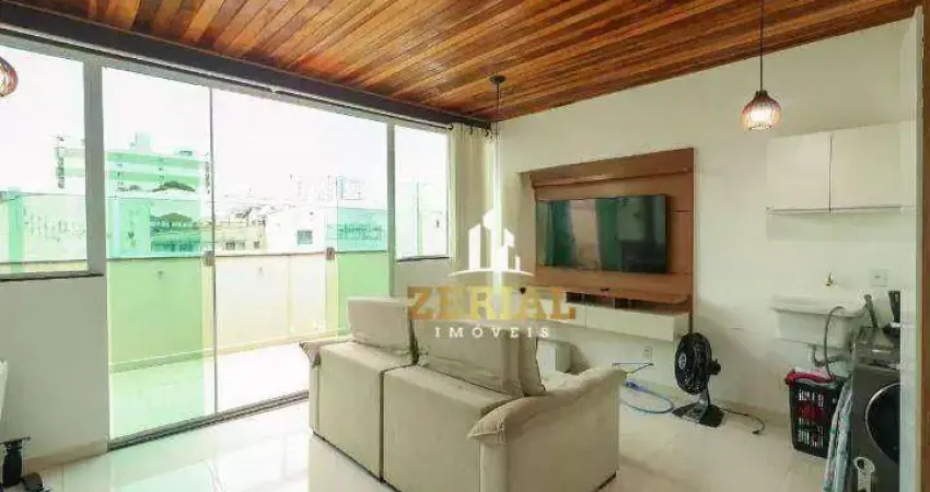 Cobertura com 2 dormitórios à venda, 100 m² por r$ 460.000,00 - santa maria - santo andré/sp