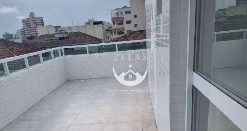 Apartamento com 2 dormitórios à venda, 100 m² por R$ 790.000,00 - Embaré - Santos/SP