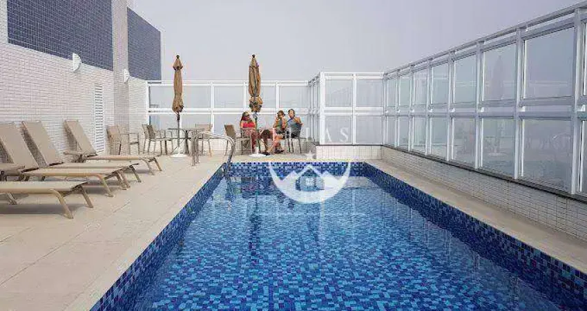 Apartamento com 1 dormitório para alugar, 54 m² por R$ 5.500,00/mês - Embaré - Santos/SP