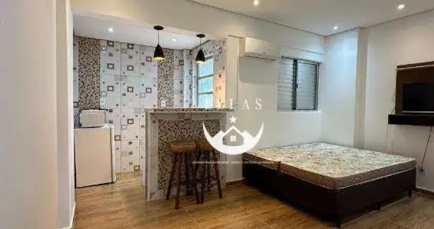 Kitnet totalmente reformada – pronta para morar! para alugar, 39 m² por r$ 2.100/mês - embaré - santos/sp