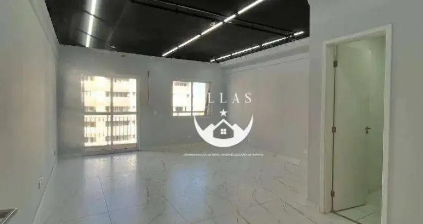 Sala comercial para alugar, 42 m² por r$ 2.000/mês - vila matias - santos/sp