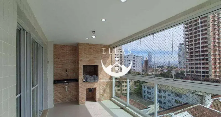 Apartamento com 3 dormitórios para alugar, 130 m² por r$ 9.500,00/mês - ponta da praia - santos/sp