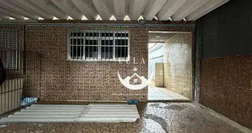 Casa com 1 dormitório para alugar, 72 m² por r$ 1.700/mês - bom retiro - santos/sp