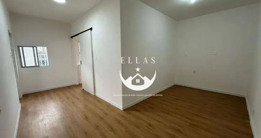 Apartamento com 1 dormitório para alugar, 44 m² por R$ 2.600,00/mês - Gonzaga - Santos/SP