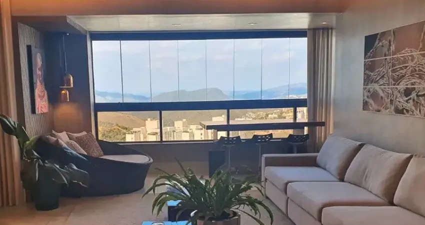 Apartamento de luxo decorado e mobiliado a venda, 154 m2, 03 suítes - vila da serra, nova lima, mg.