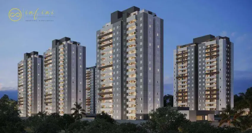 Apartamento Lançamento com 3 Quartos, sendo 1 Suíte à venda, 69 m² por R$ 448.780 - Condomínio Parque dos Ingleses - Sorocaba/SP