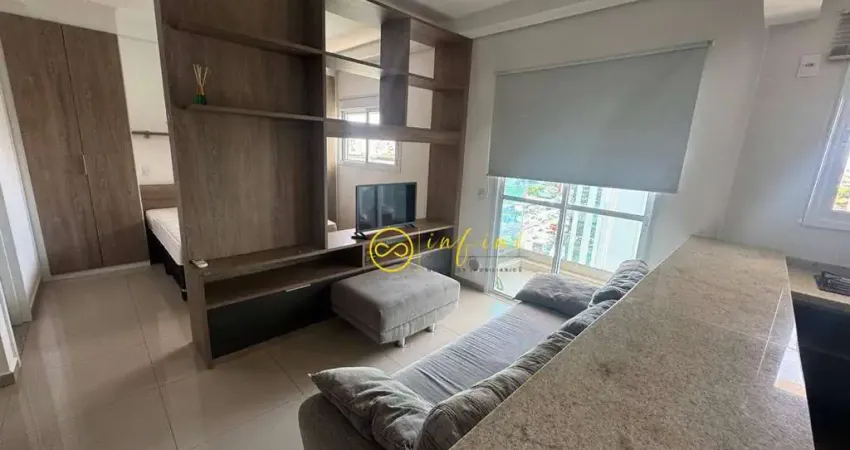 Apartamento studio mobiliado com 1 quarto para alugar, 38 m² por r$ 2.900/mês - condomínio way compact premium - parque campolim - sorocaba/sp