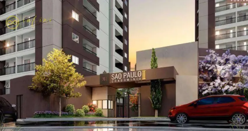 Apartamento Lançamento com 2 quartos, sendo 1 suíte à venda, 52 m² por R$ 362.739 - Condomínio JR São Paulo II - Jardim das Estrelas -Sorocaba/SP