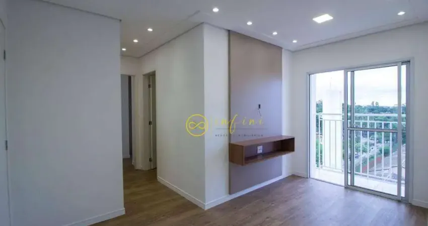 Apartamento com 2 quartos, 46 m² - aluguel por r$ 1.750/mês ou venda por r$ 300.000 - condomínio monte castelo - sorocaba/sp