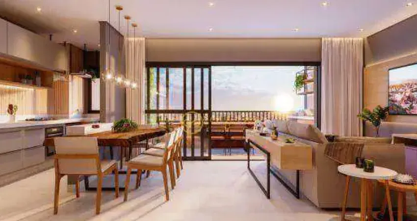 Apartamento Lançamento com 2 Quartos, sendo 1 Suíte à venda, 69 m² por R$667.900- Condomínio Tríon - Jardim Paulistano - Sorocaba/SP