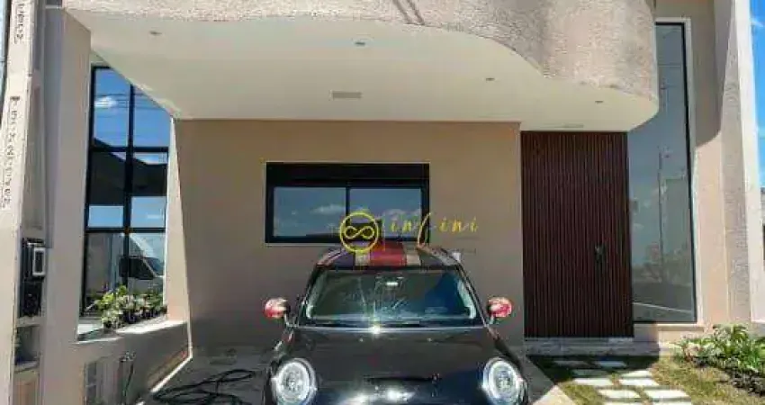 Casa nova de condomínio com 3 quartos, sendo 1 suíte à venda, 98 m² por r$ 740.000 - horto florestal villagio - sorocaba/sp