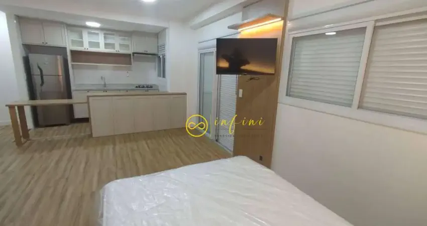 Apartamento studio mobiliado com 1 quarto, 37 m² - aluguel por r$ 3.200/mês ou  venda por r$ 560.000 - condomínio notting hill - sorocaba/sp