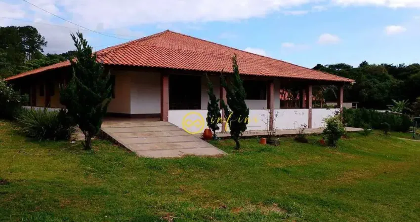 Chácara residencial com 7 quartos, sendo 2 suítes à venda, 10000 m² por r$ 1.350.000 - bairro cercado - araçoiaba da serra/são paulo