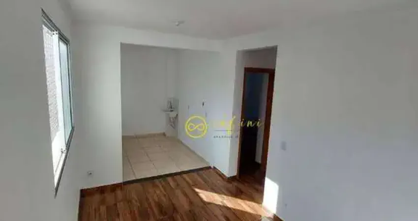 Apartamento com 2 quartos, 45 m² -  aluguel por r$ 1.100/mês ou venda por r$ 215.000 - condomínio serra azul - sorocaba/sp