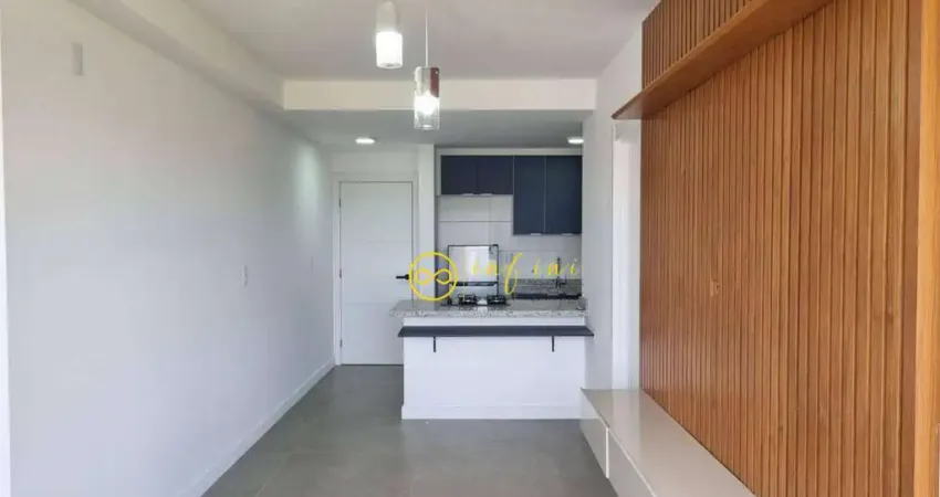 Apartamento com 1 quarto para alugar, 48 m² por r$ 3.200/mês - condomínio residencial union - sorocaba/sp