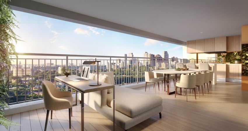 Apartamento de 127 m² com 3 suítes (4 banheiros) - 2 vagas de Garagem