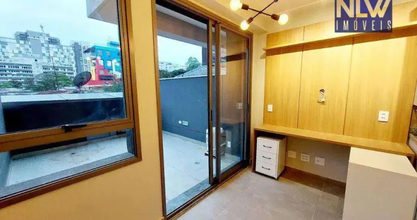 Apartamento com 2 dormitórios à venda, 31 m² por r$ 365.000 - alto da boa vista - são paulo/sp