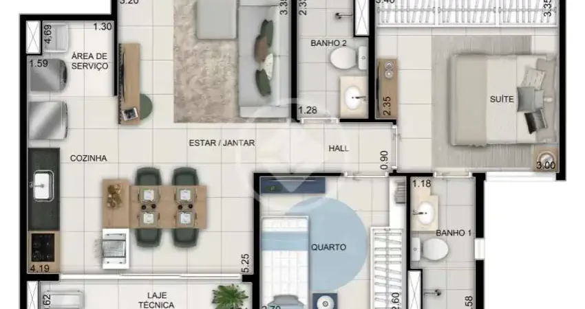 Apartamento com 3 quartos à venda na T-30, sn, Setor Bueno, Goiânia