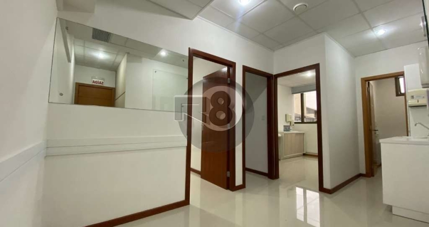 Sala comercial 50m² privativos, Trindade!