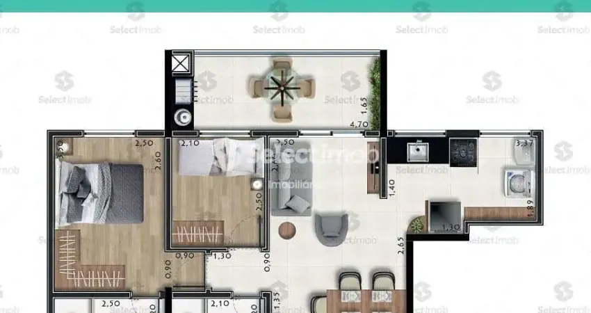 Apartamento com 2 quartos à venda na Rua Almirante Tamandaré, --, Vila Bocaina, Mauá