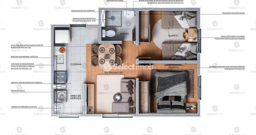 Apartamento NA PLANTA à venda, Vila João Ramalho, Santo André, SP